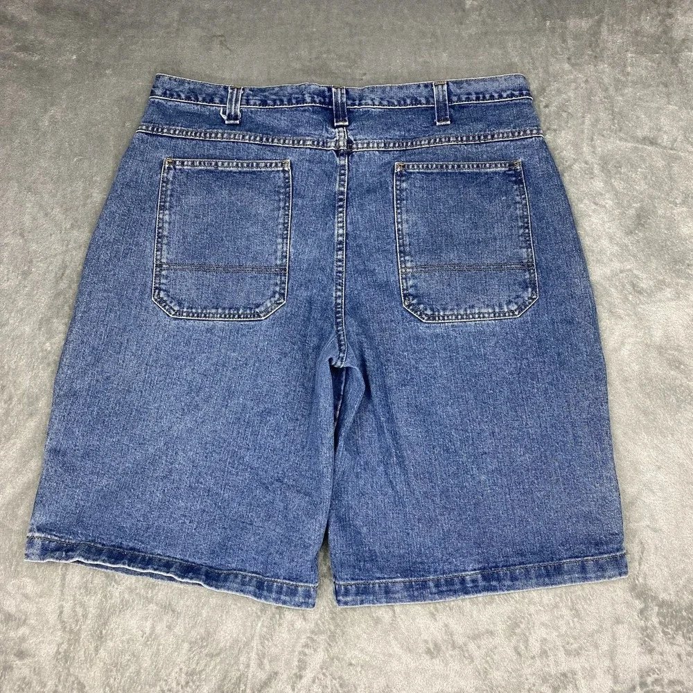 Vintage Zonz Shorts Mens Size 42 Blue Baggy Fit Denim Jean Jorts Skater 90s‎ Y2K